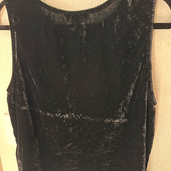 ColdWater Creek, women’s, black, velvet, tank. Size Large. - Picture 7 of 8